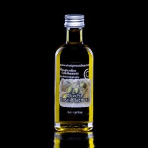 Préparation à base d'huile d'olive au Basilic frais