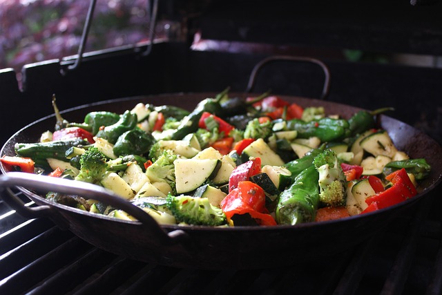 légumes grillés marinés